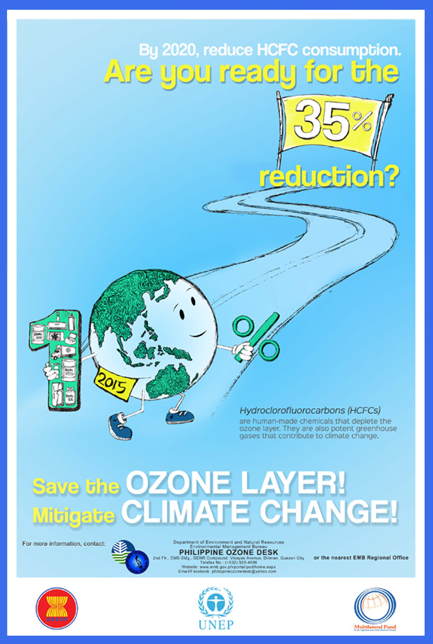 Save the OZONE LAYER Mitigate CLIMATE CHANGE